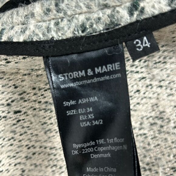 storm & marie ash waist coat ice vest jacket small extra small wool blend 2/34 - Picture 9 of 16